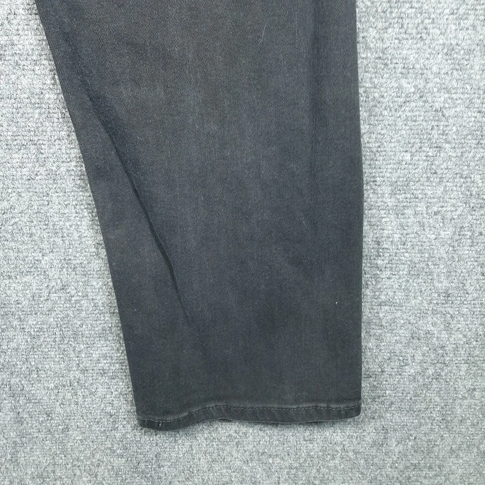 Levi's 505 Regular Fit Mens 40X30 Straight Denim Black Cotton Blend Jeans Pants